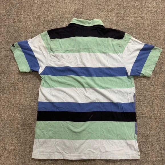 VTG Billabong Striped Collared Dress Shirt Mens L Multi-color Y2K Grunge Surfer - Picture 3 of 6